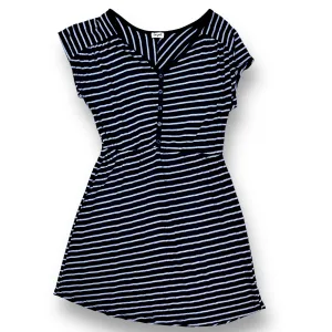 Splendid Girls Size 12 Youth Navy Empire Waist Button-Top Dress