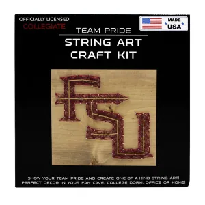 Sporticulture Stacked FSU Logo String Art Craft Kit