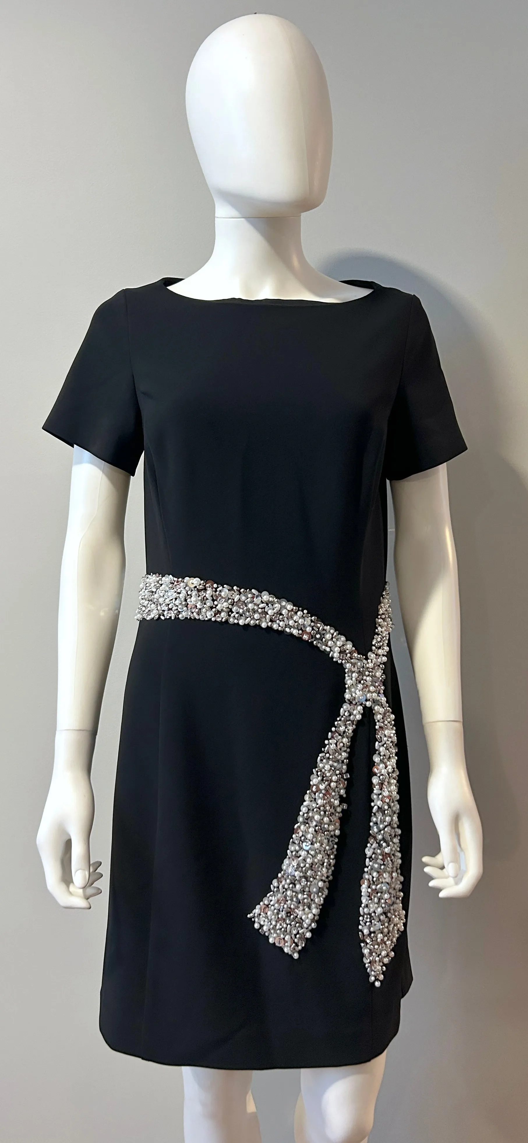 St. John Couture Pearl Bow Dress Size 6