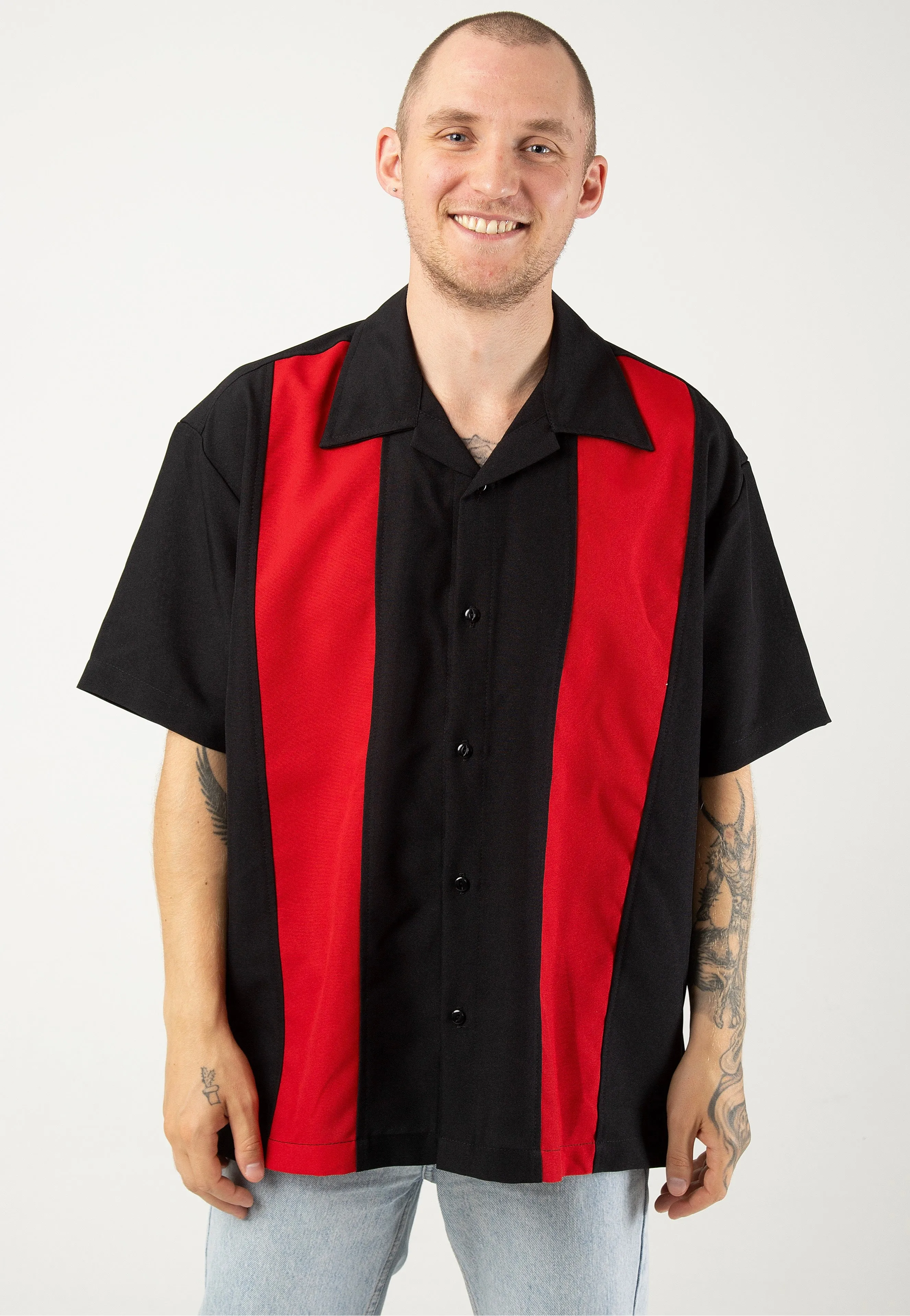 Steady Clothing - Poplin Double Panel Black - Shirt