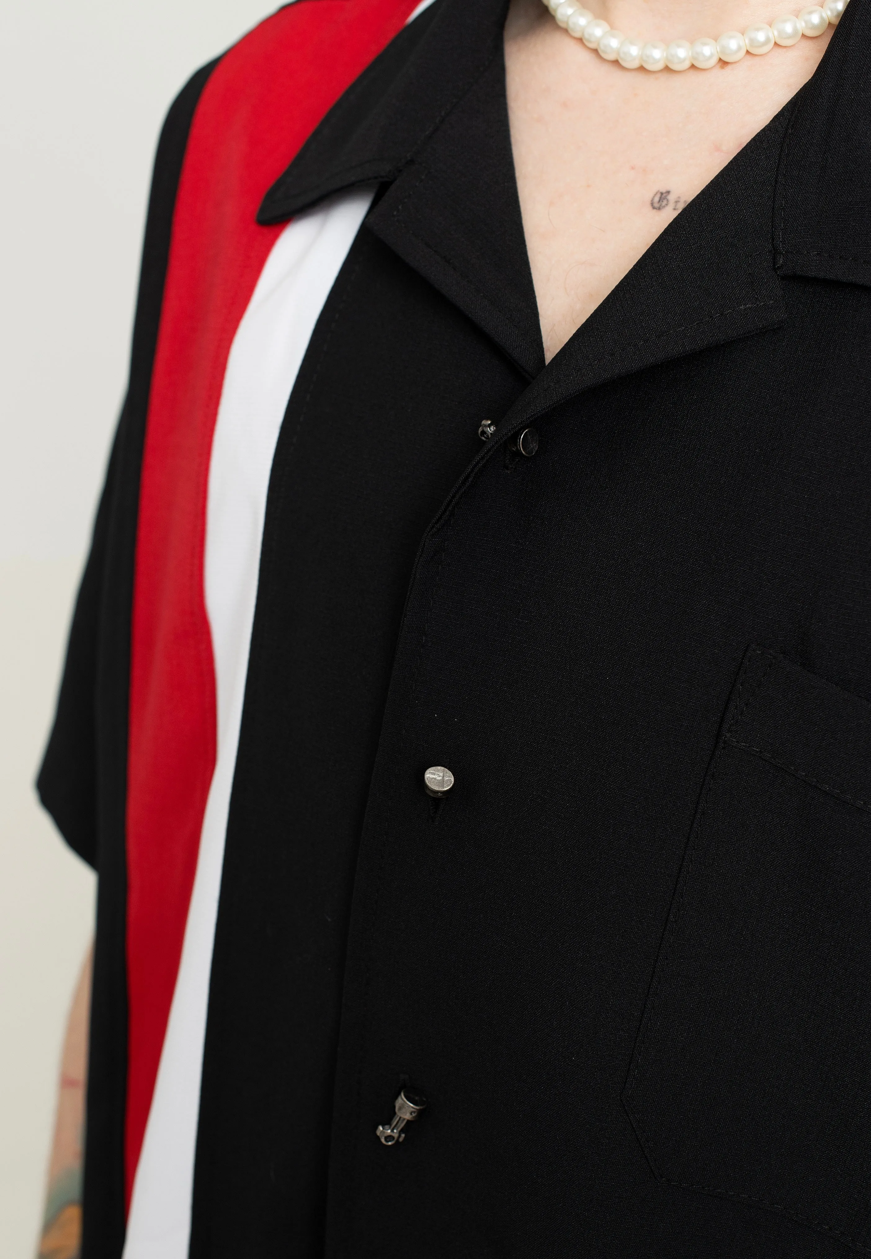 Steady Clothing - Skull Piston Racer Black - Shirt