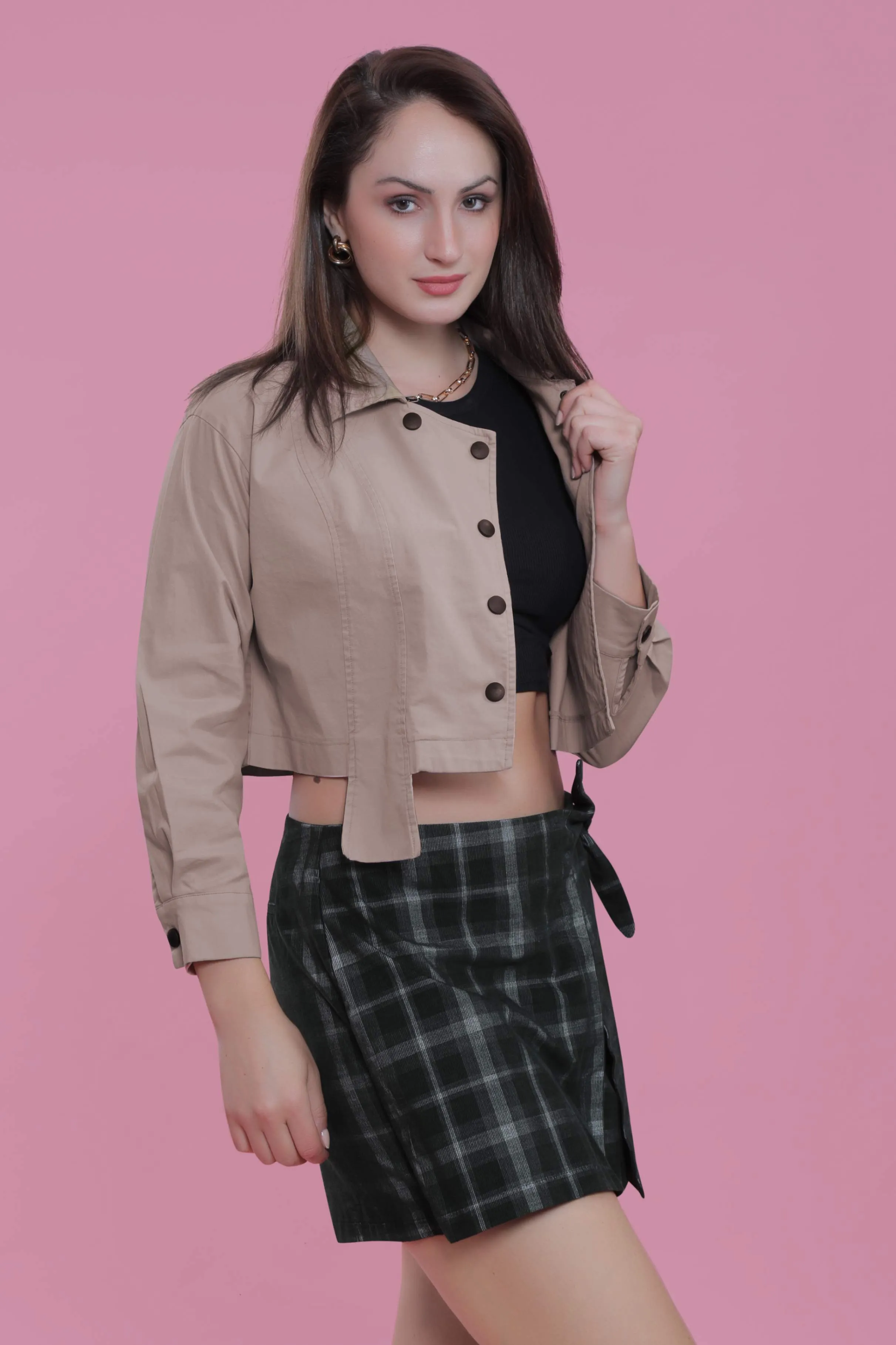 Stylish Long Sleeve Jacket French Theory