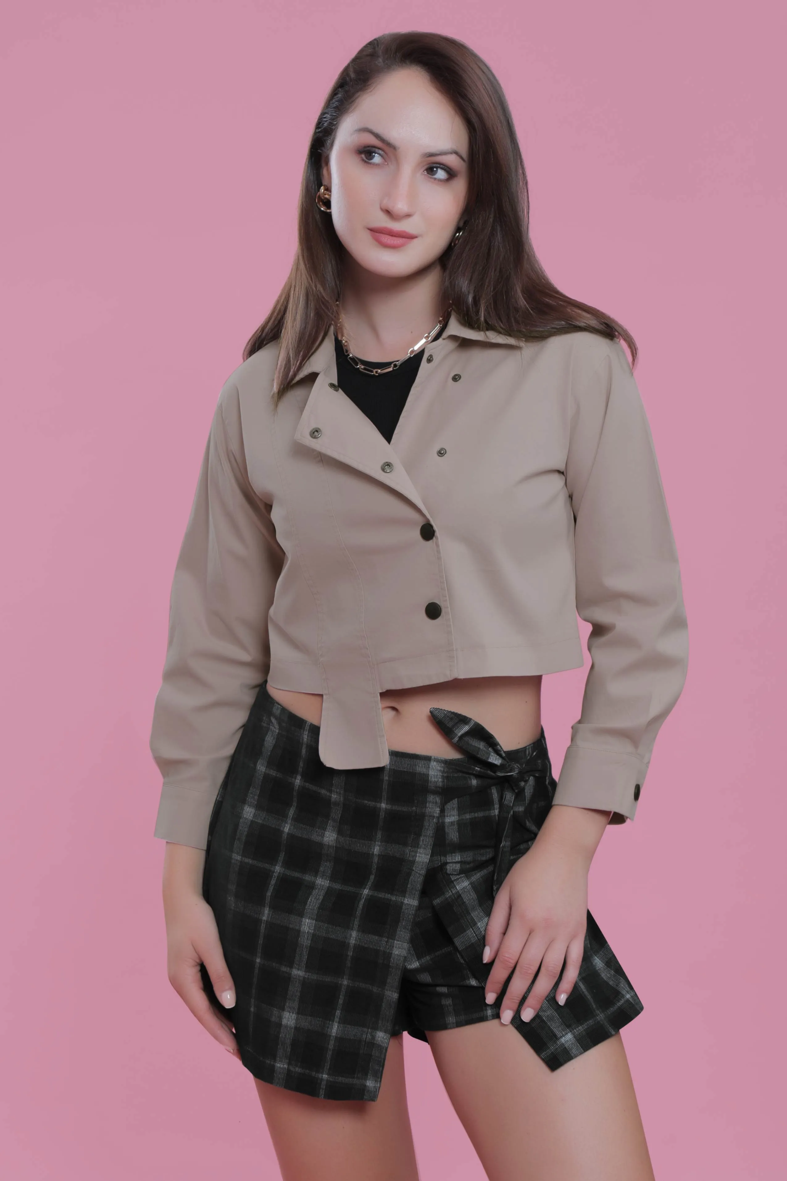 Stylish Long Sleeve Jacket French Theory
