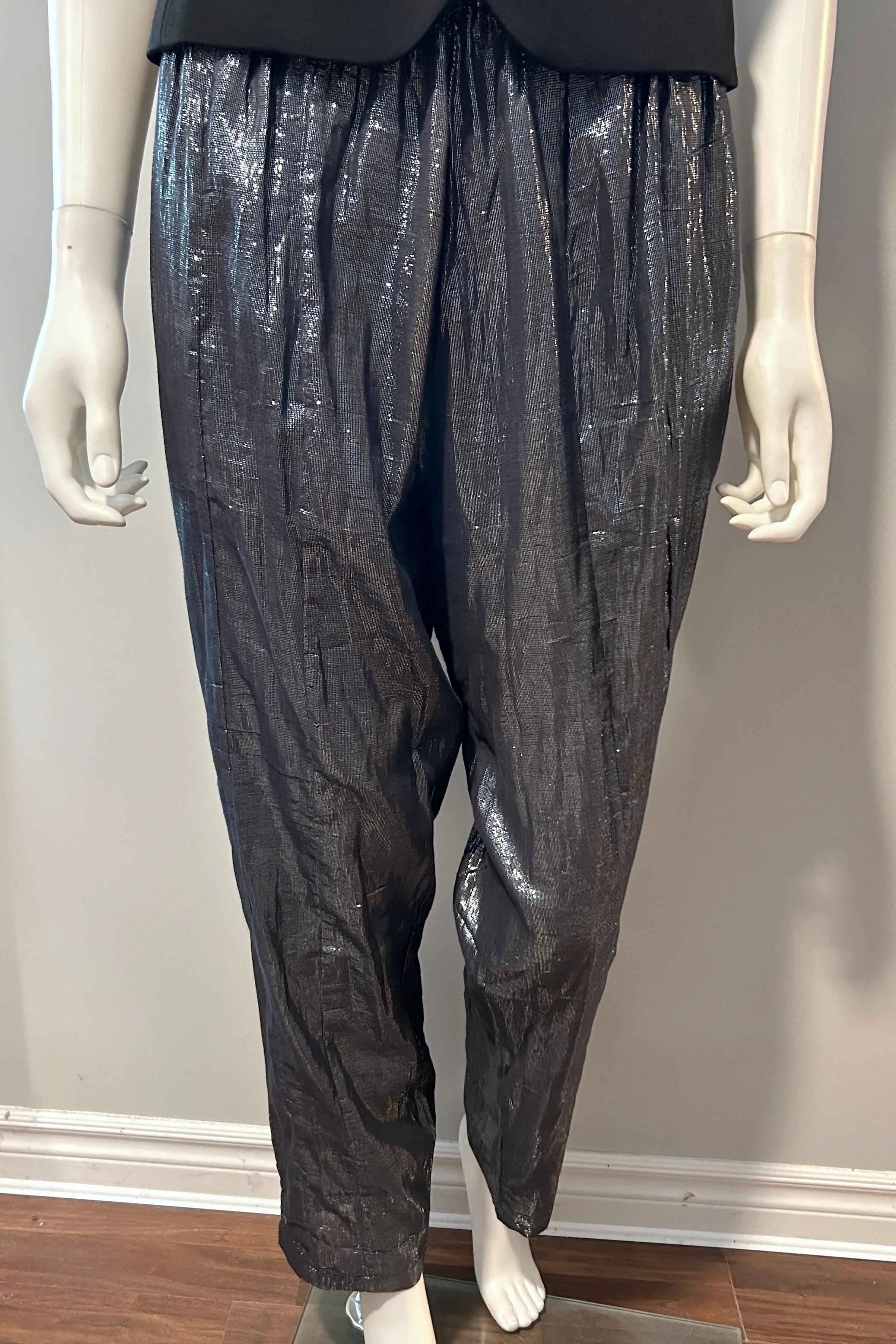 Suzie Kondi Gunmetal Shine Pant Size M/L