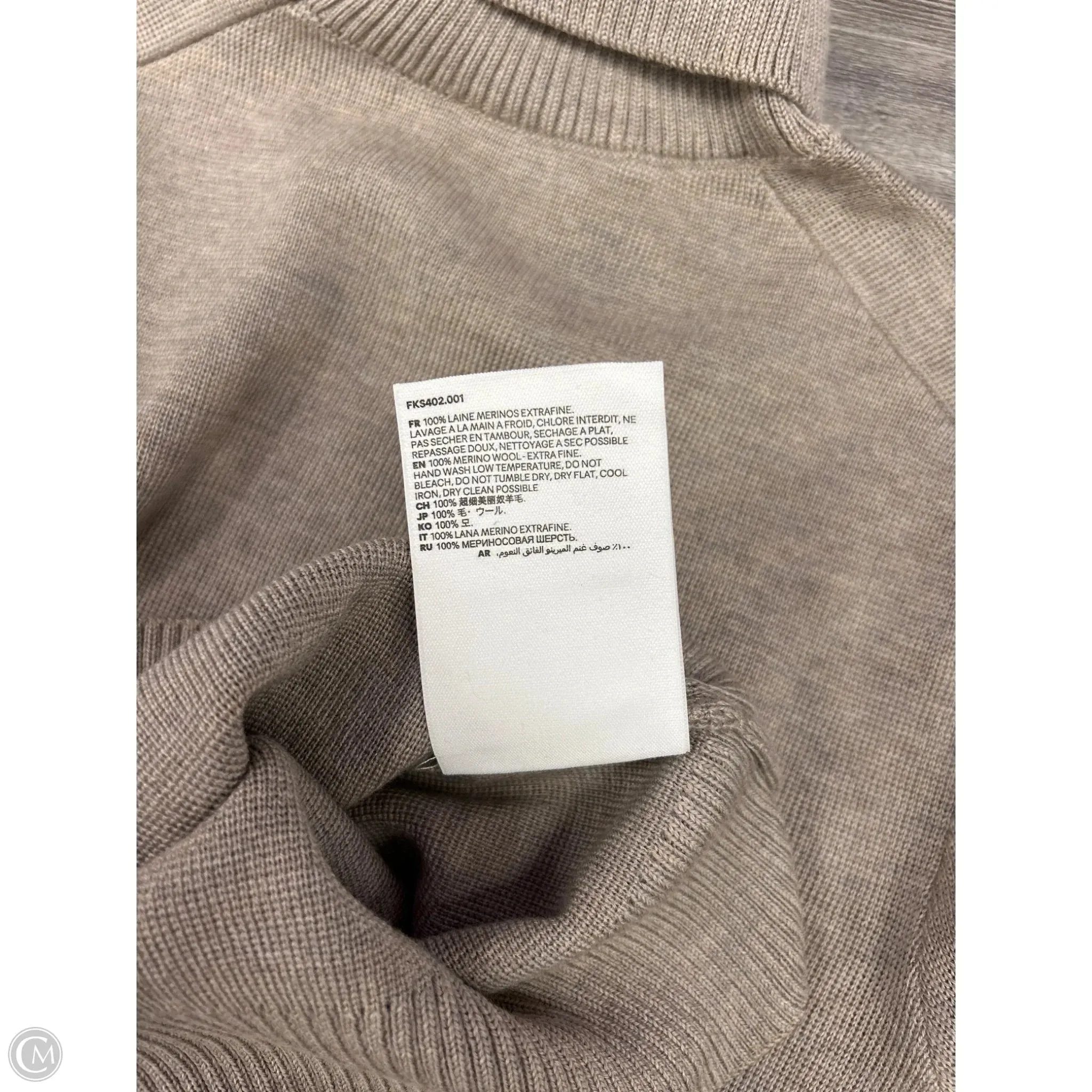 Sweater By Ami In Taupe, Size: M