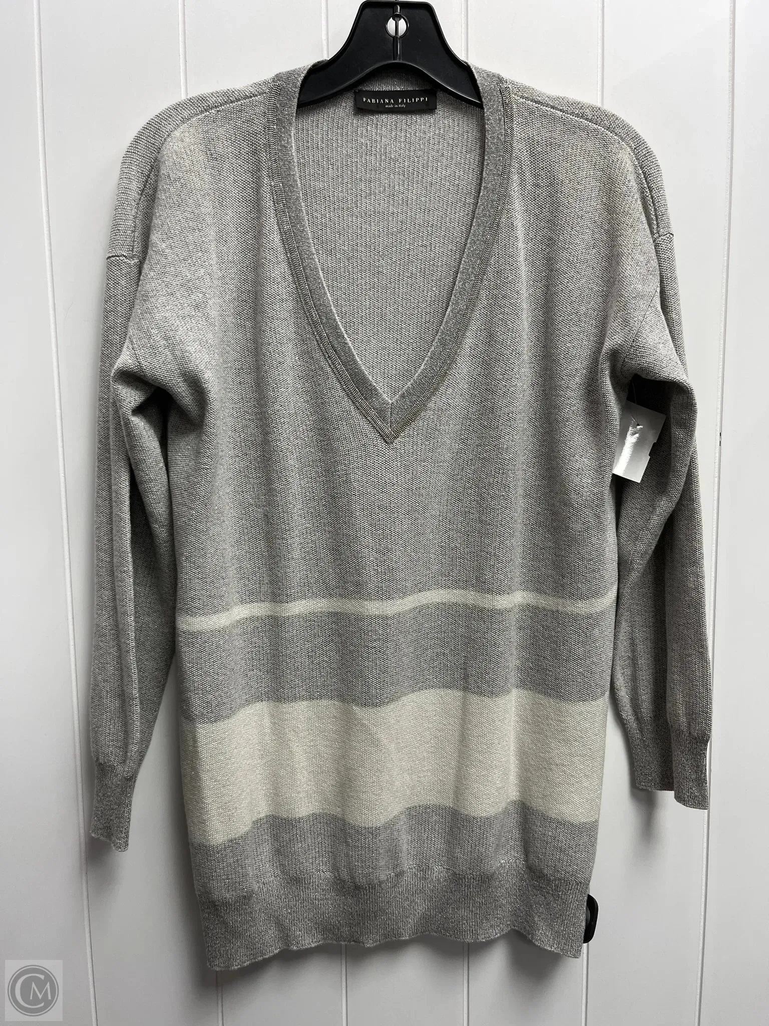 Sweater By fabiana filippi In Grey, Size: Xxs