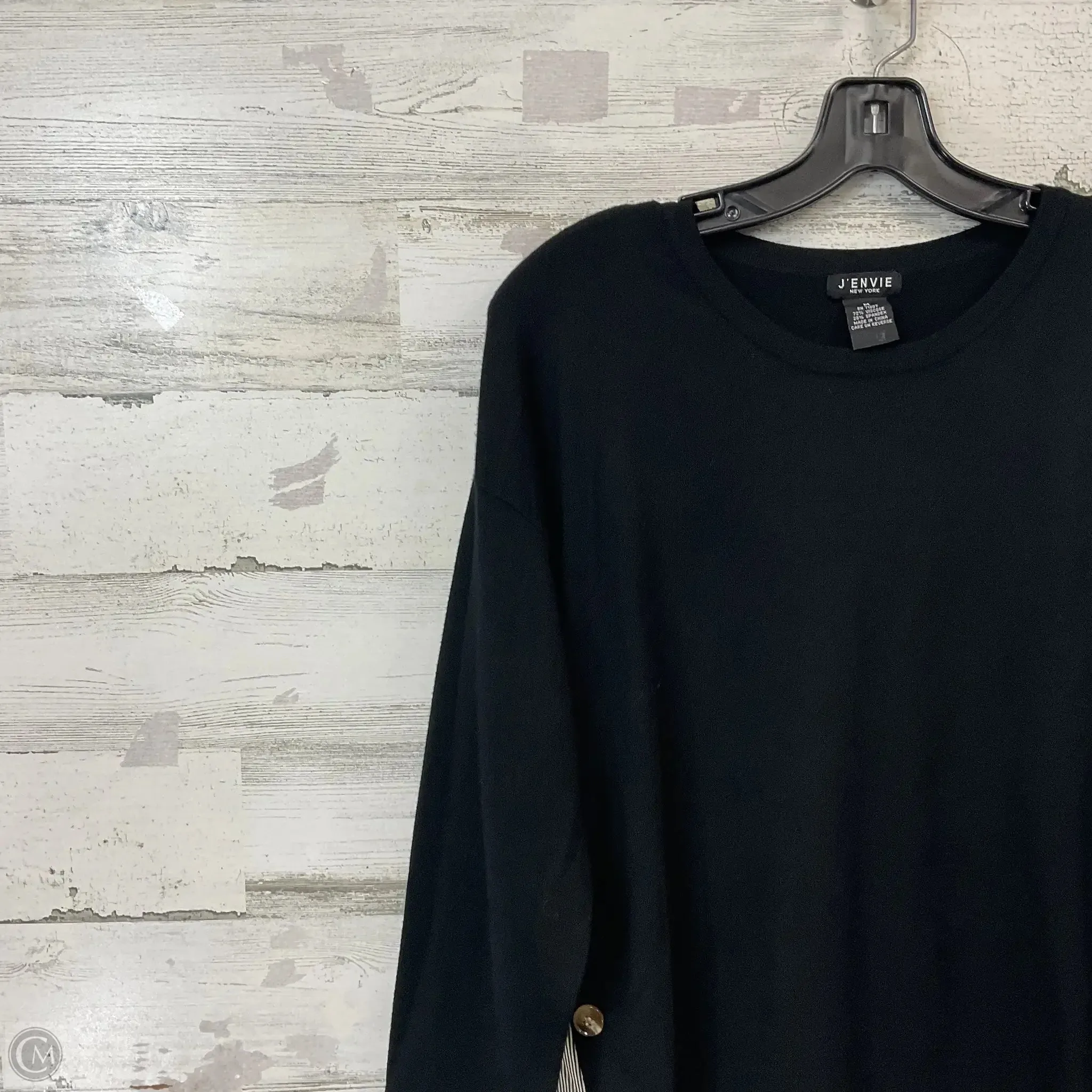 Sweater By JENVIE In Black & White, Size: M