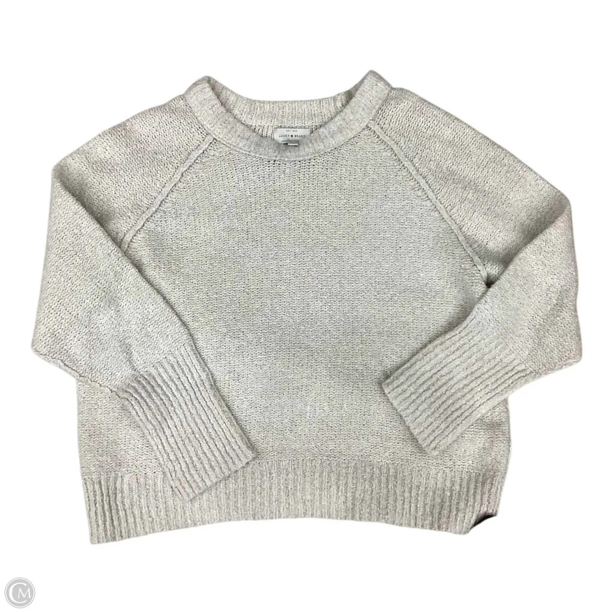Sweater By Lucky Brand In Beige, Size: L