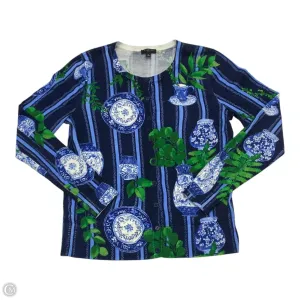 Sweater By Talbots In Blue & Green, Size: Sp