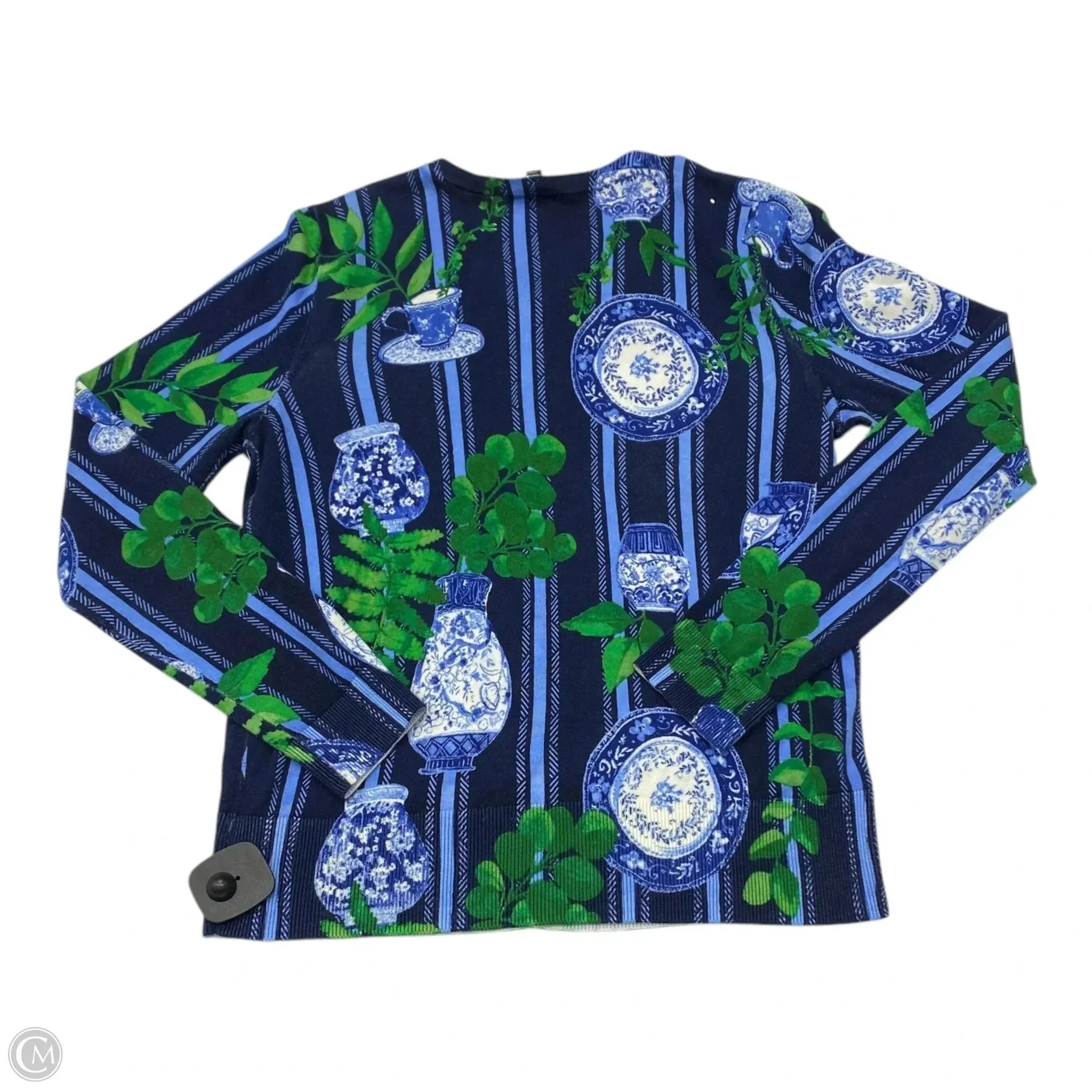 Sweater By Talbots In Blue & Green, Size: Sp