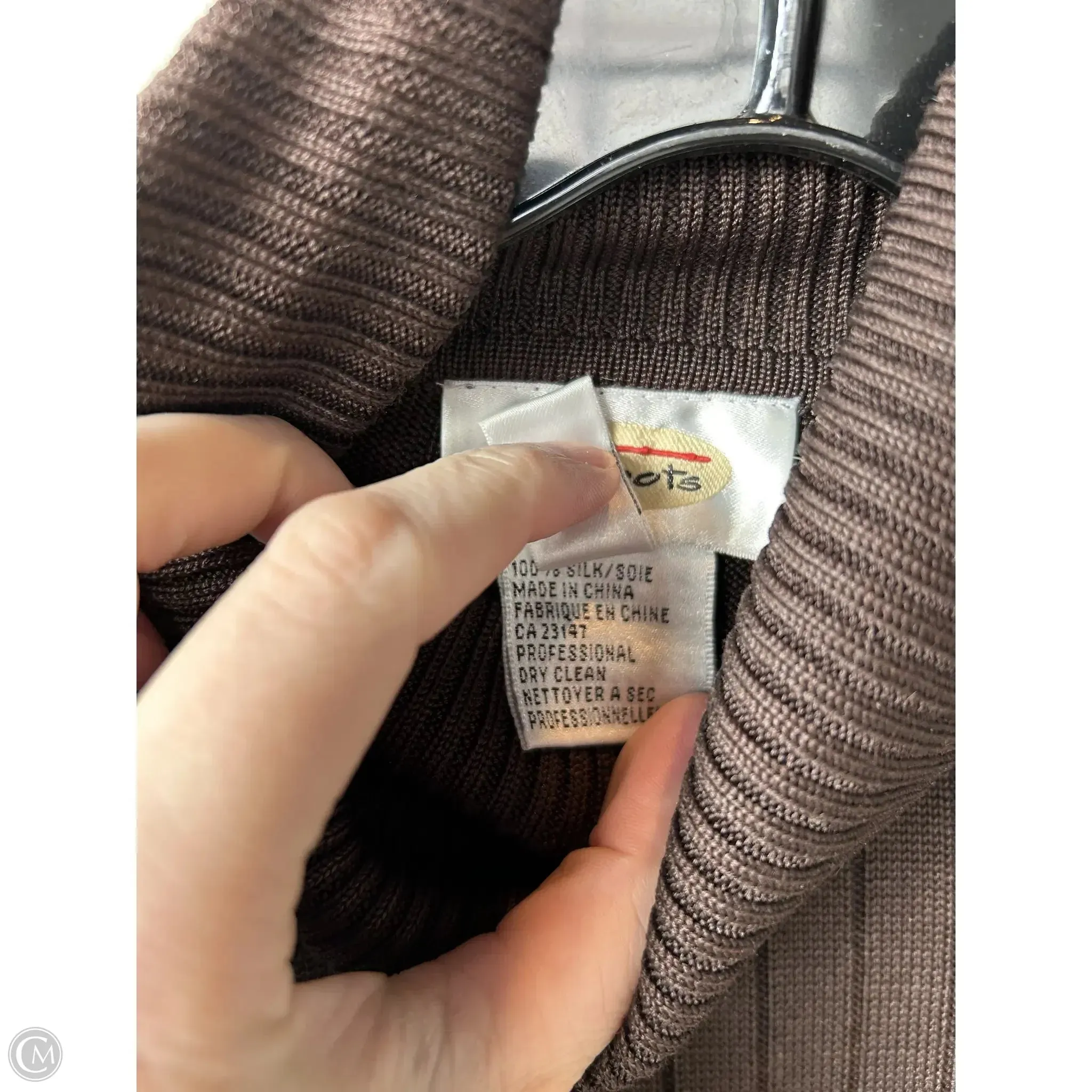 Sweater By Talbots In Brown, Size: M