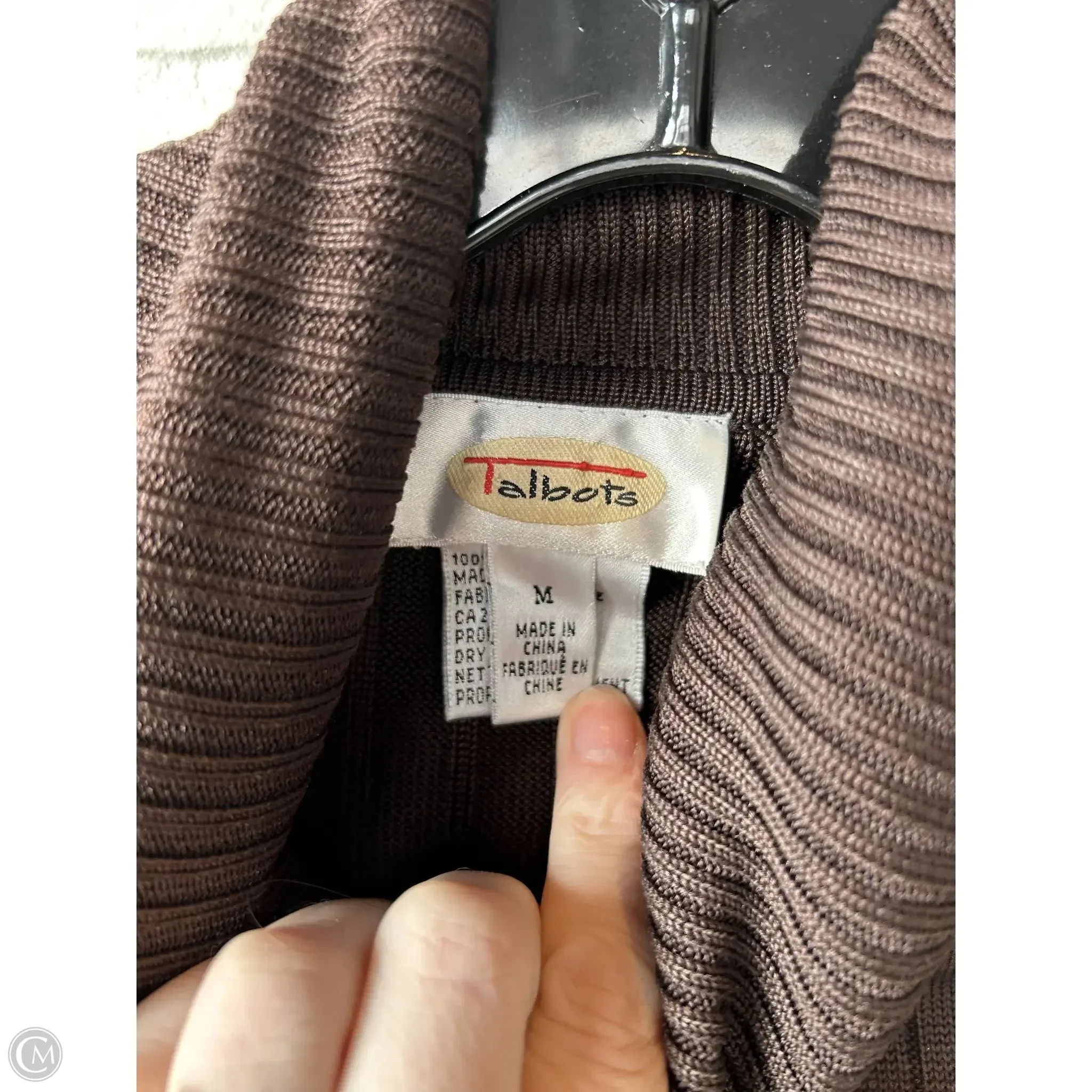 Sweater By Talbots In Brown, Size: M