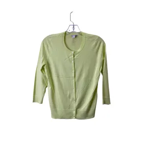 Sweater Cardigan By Halogen In Green, Size:M