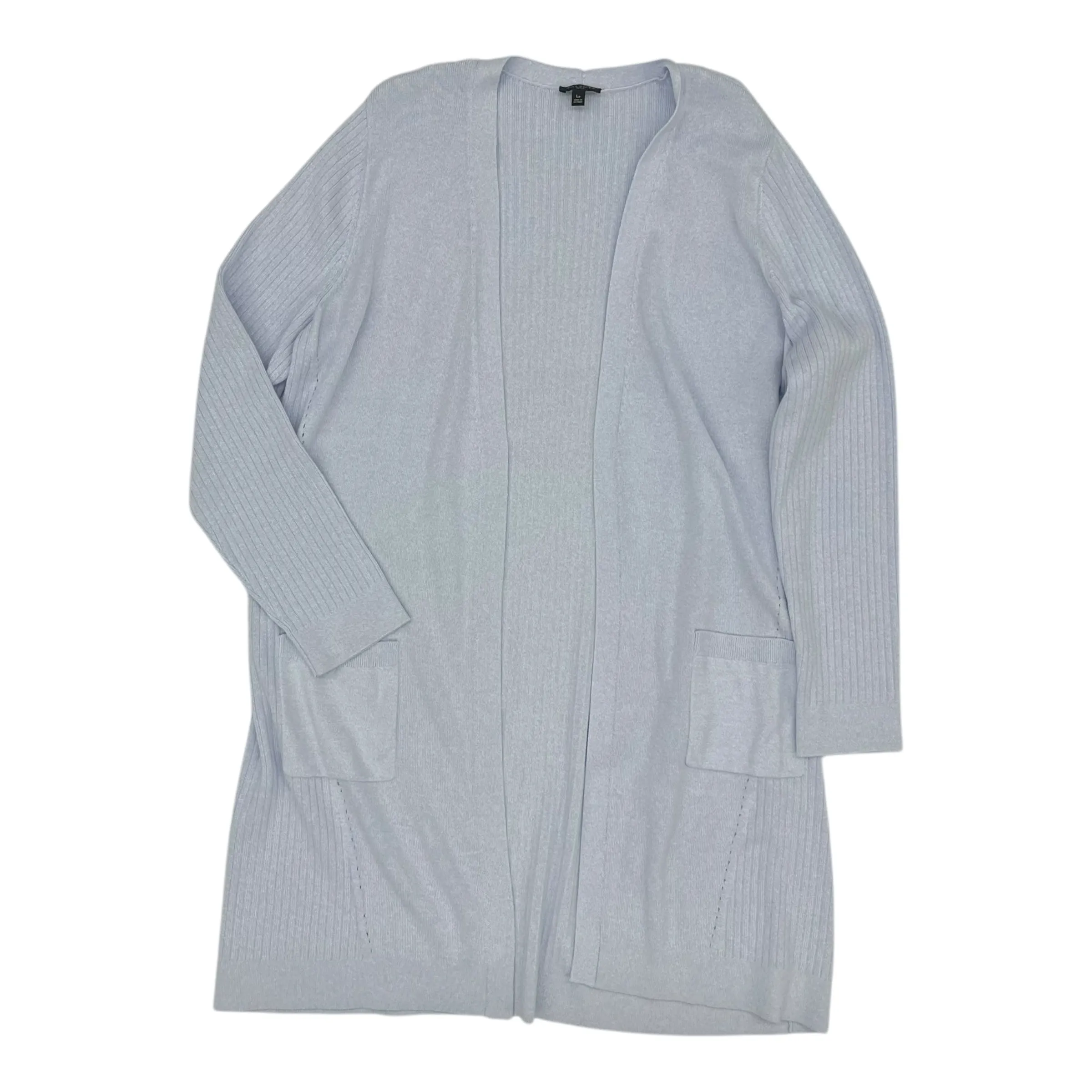 Sweater Cardigan By Talbots In Blue, Size:Lp
