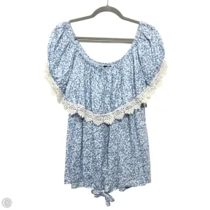 Sweater Short Sleeve By Clothes Mentor In Blue, Size: Xl