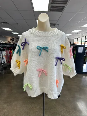 Sweater Ss By Bibi In Cream, Size:M
