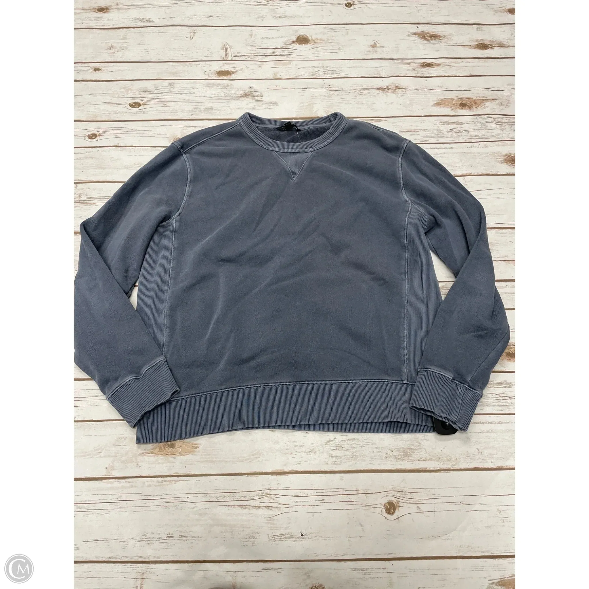 Sweatshirt Crewneck By Banana Republic In Blue, Size: L