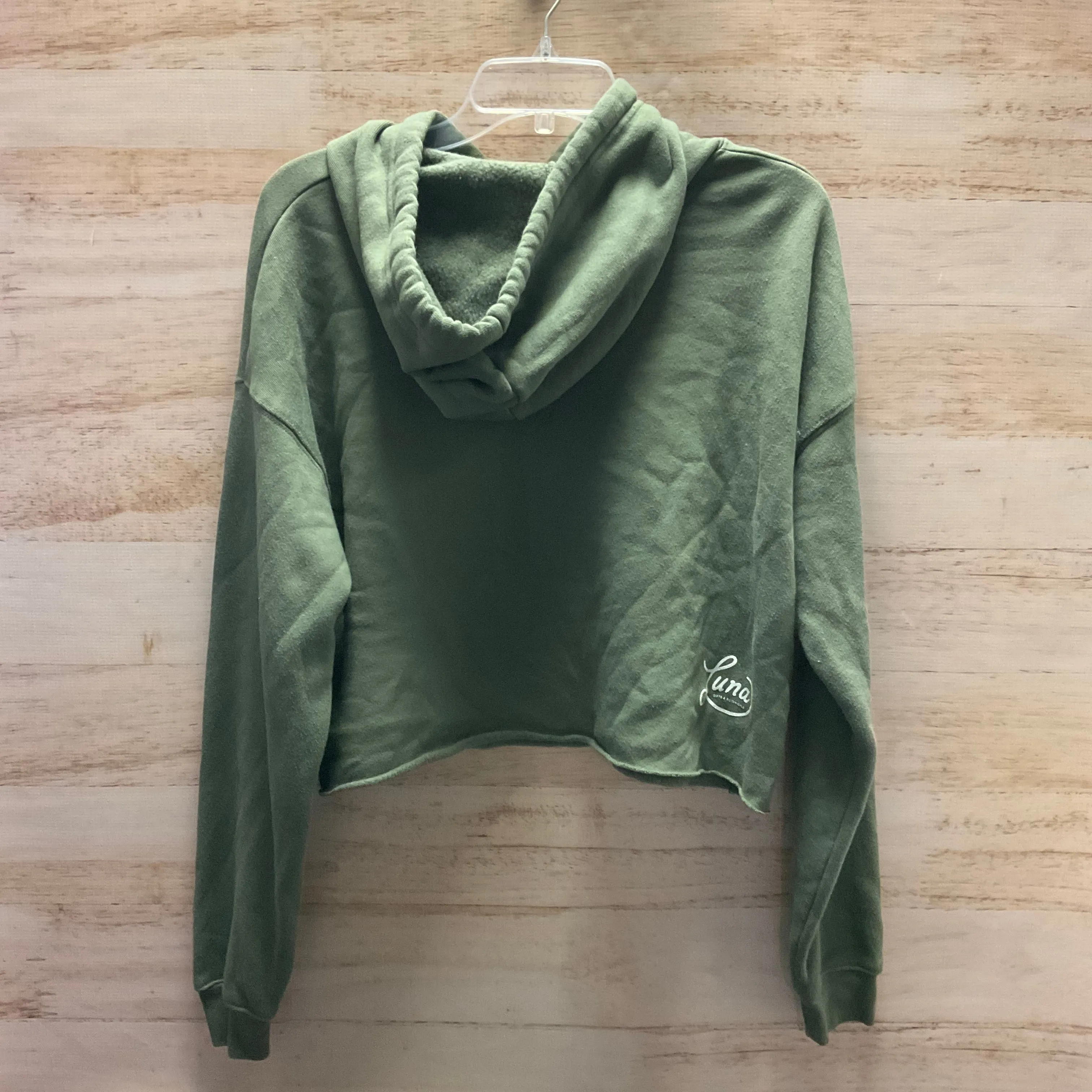 Sweatshirt Hoodie By Bella   Canvas In Green, Size: M