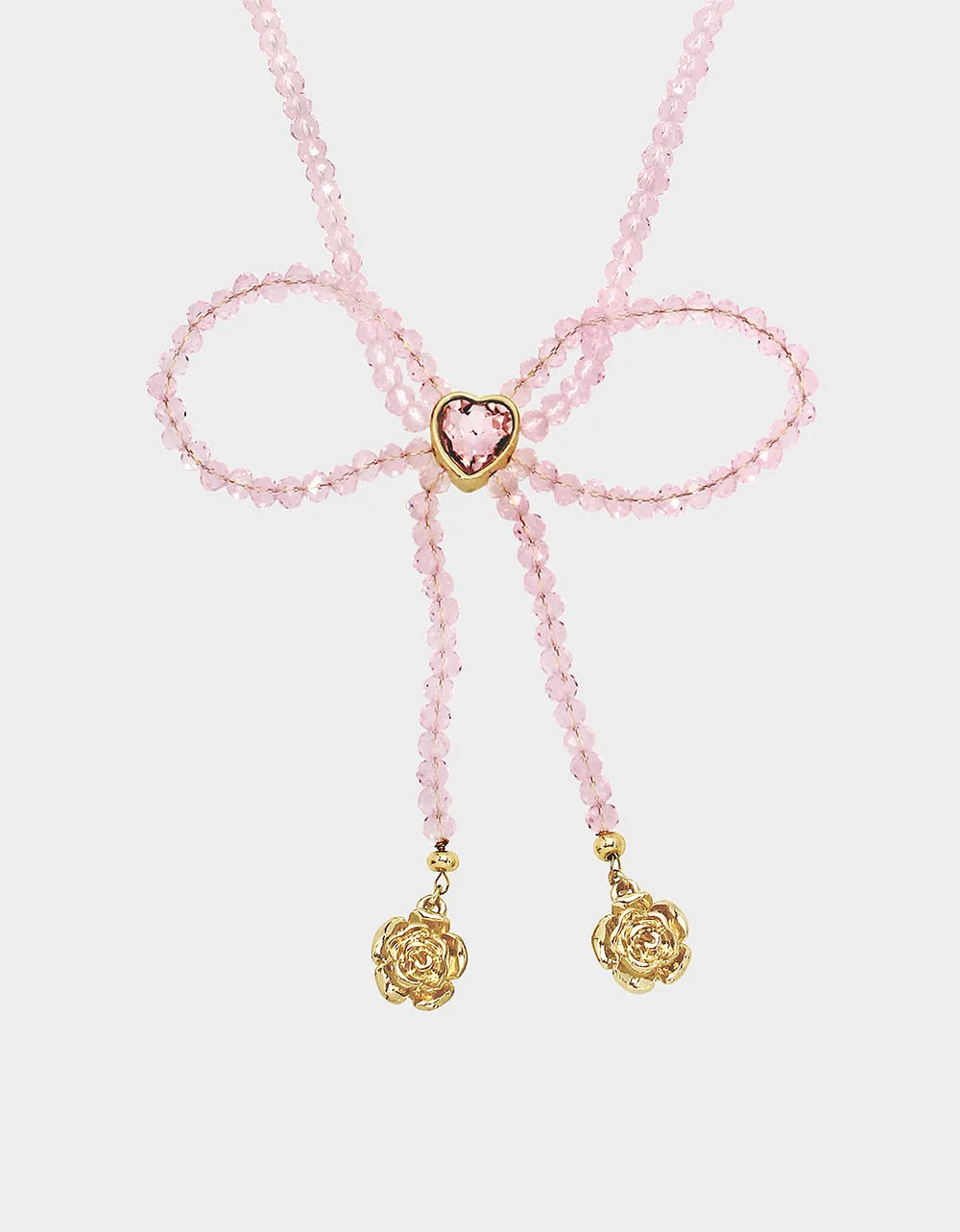 SWEETHEART SWOON BOW PENDANT PINK Betsey Johnson