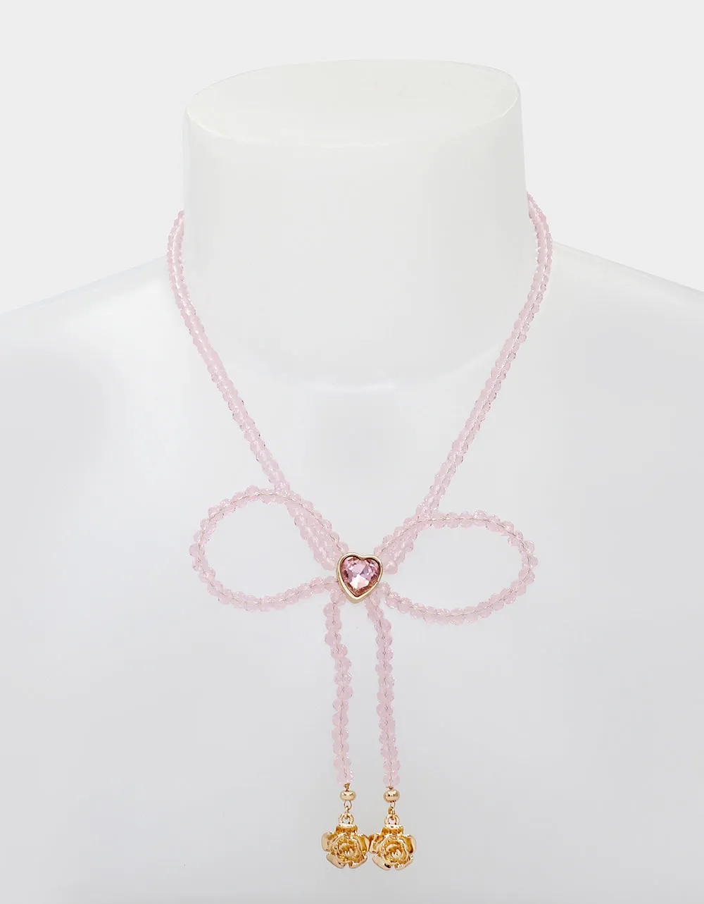 SWEETHEART SWOON BOW PENDANT PINK Betsey Johnson