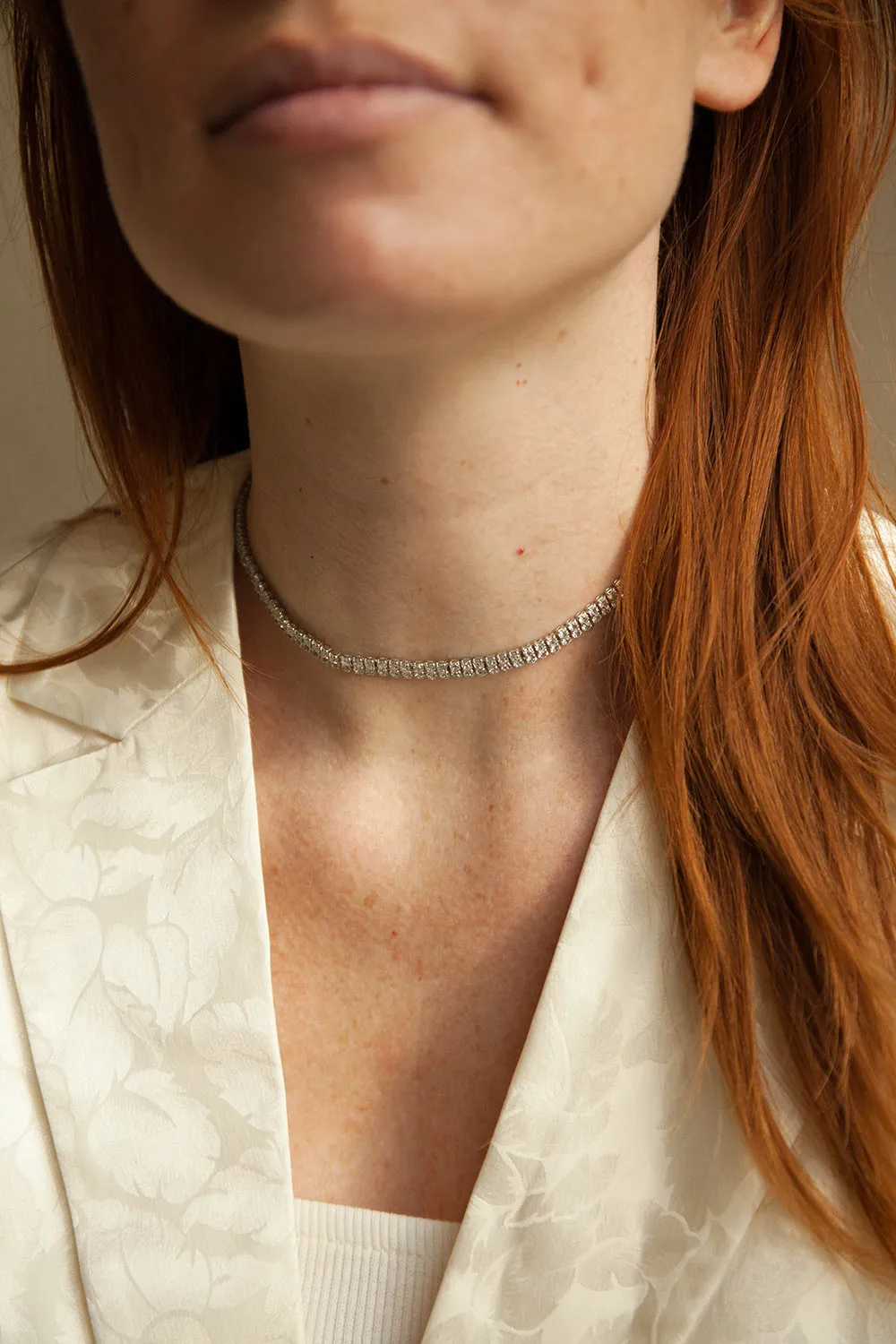 Tamarinier Silver | Crystal Choker