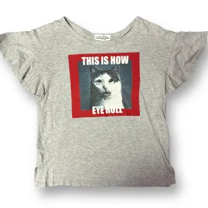 Ten Sixty Sherman Youth Girl Size 10/12 Cropped Flutter Sleeve Tee