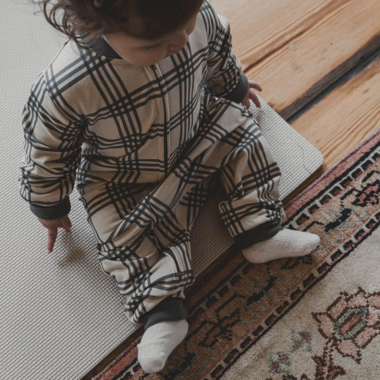 That's Mine Carreaux Bleu Mick Romper