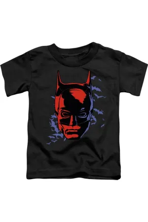 The Batman Shadowed Headshot Short Sleeve Toddler Tee / T-Shirt