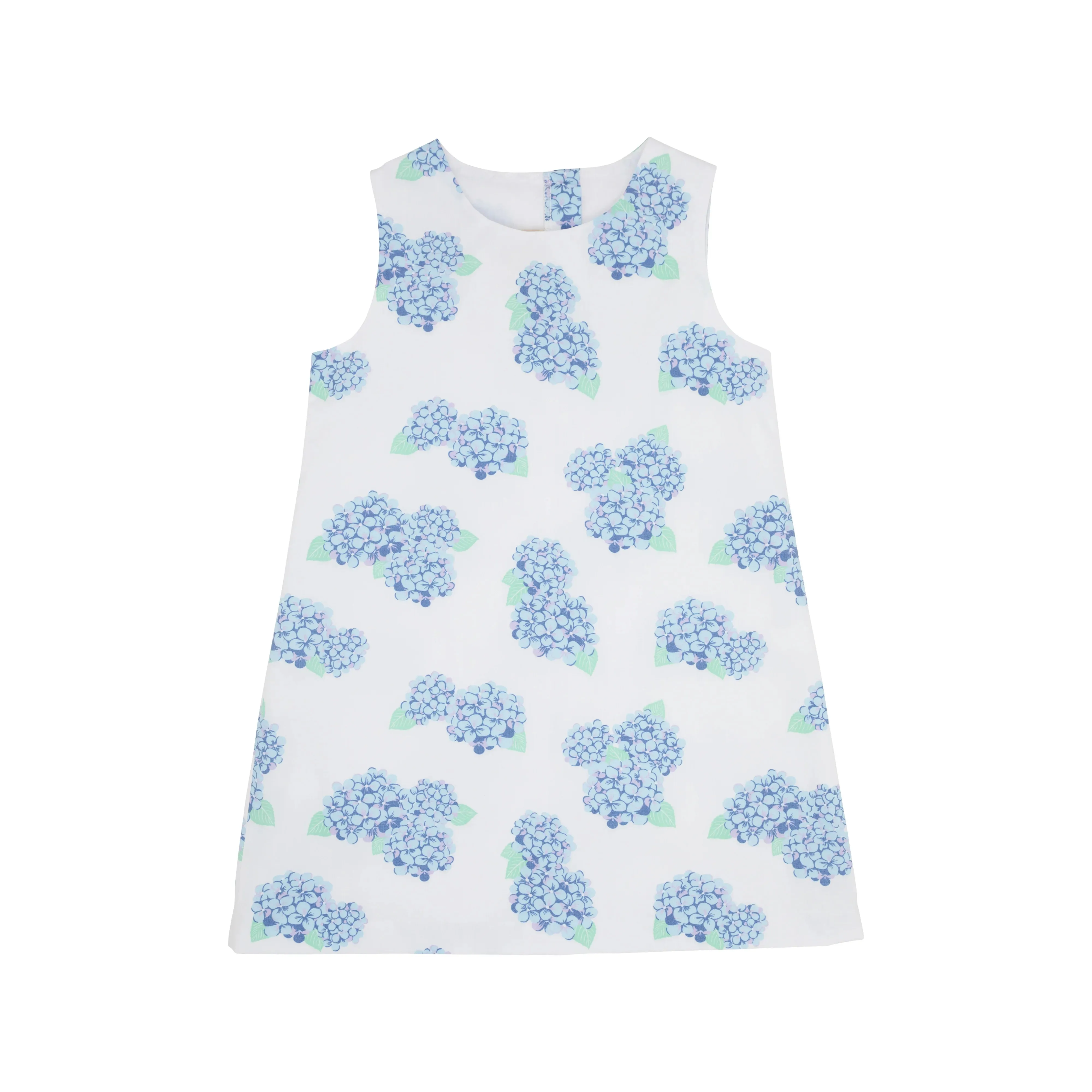 The Beaufort Bonnet Company Girl's Annie Apron Dress - Happiest Hydrangeas