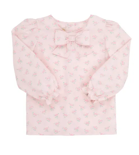 The Beaufort Bonnet Company Girl's Beatrice Bow Blouse - Best Buds