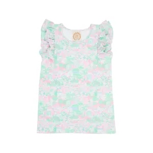 The Beaufort Bonnet Company Girl's Ruehling Ruffle Top - Beasley Blooms