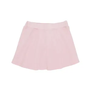 The Beaufort Bonnet Company Girl's Searcy Skort - Palm Beach Pink With Beale Street Blue Stork
