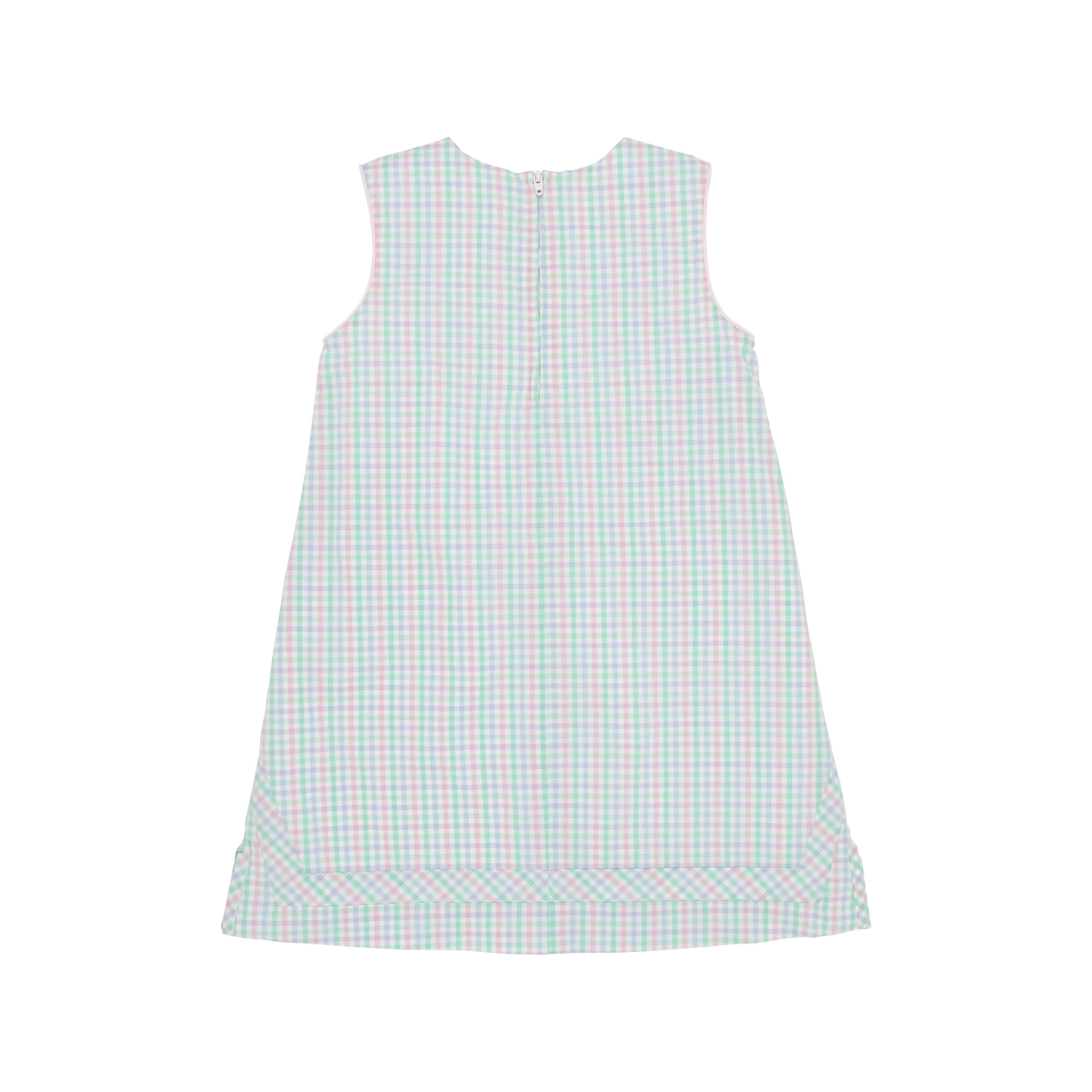 The Beaufort Bonnet Company Girl's Taylor Tunic Dress - Sir Proper's Preppy Plaid With Palm Beach Pink