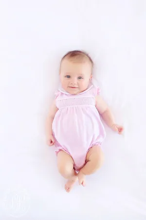 The Beaufort Bonnet Company Infant's Banbury Bubble - Palm Beach Pink With Worth Avenue White