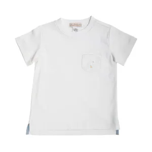 The Beaufort Bonnet Company Infant's Carter Crewneck - Worth Avenue White With Multicolor Stork