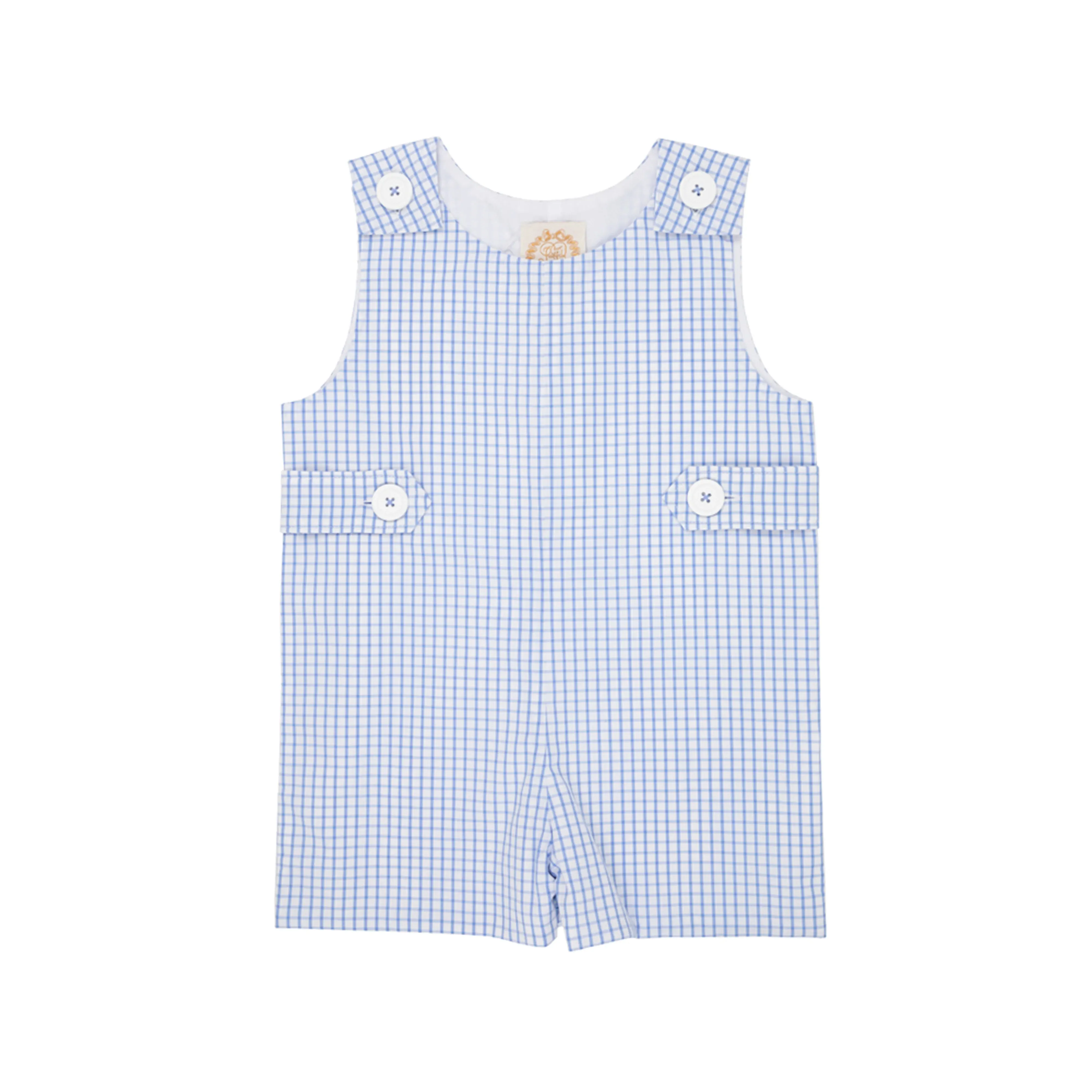 The Beaufort Bonnet Company Infant's Jack Keene Jon Jon - Park City Periwinkle Windowpane