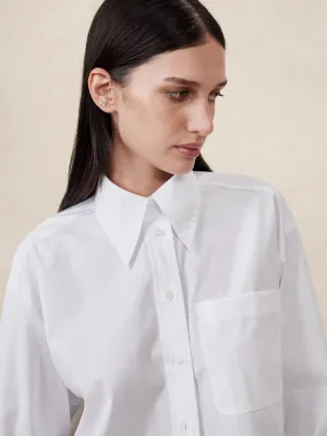 The Boxy Crop Shirt Banana Republic