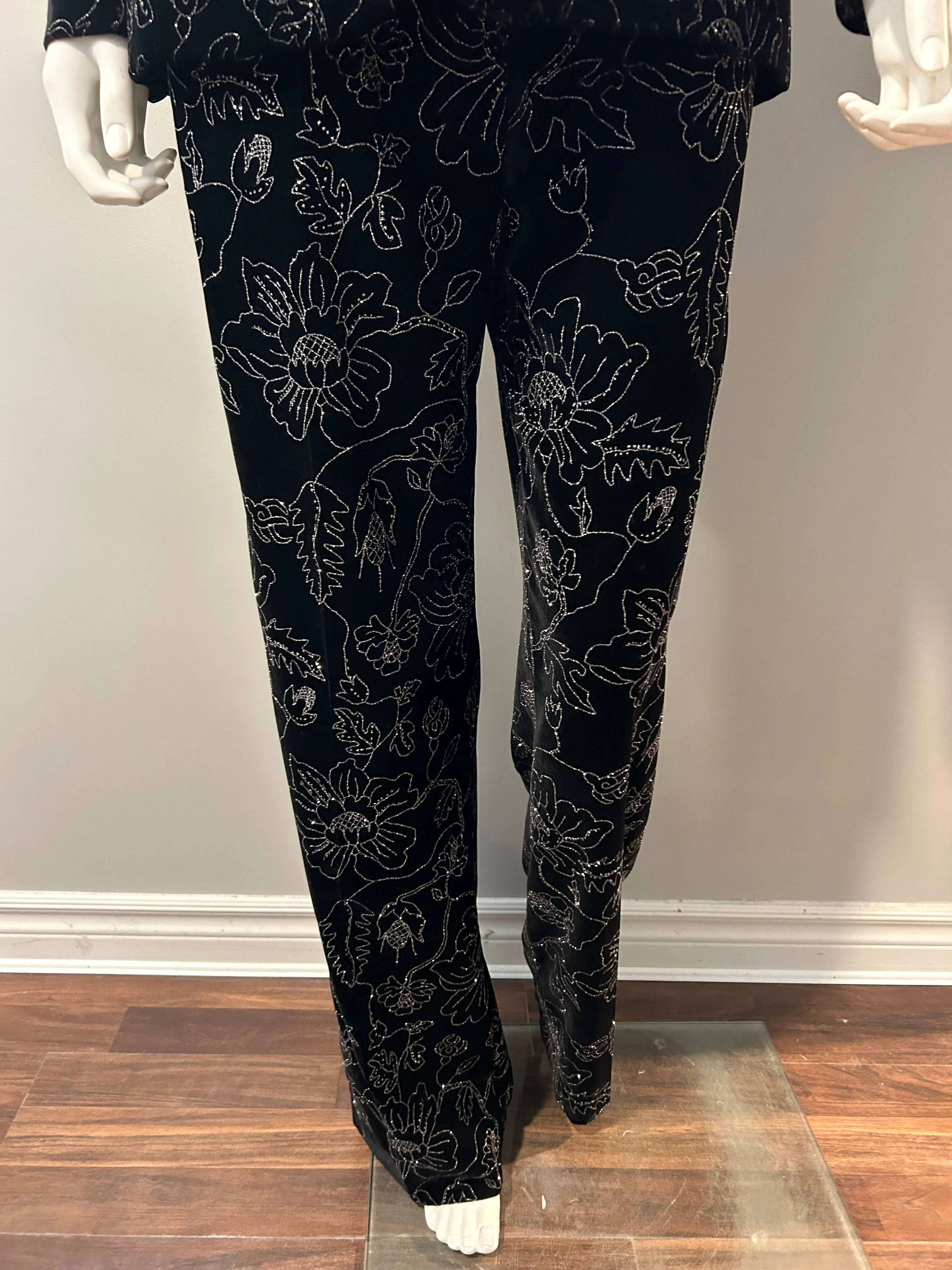 The Kooples Black velvet 2pc Suit NWT