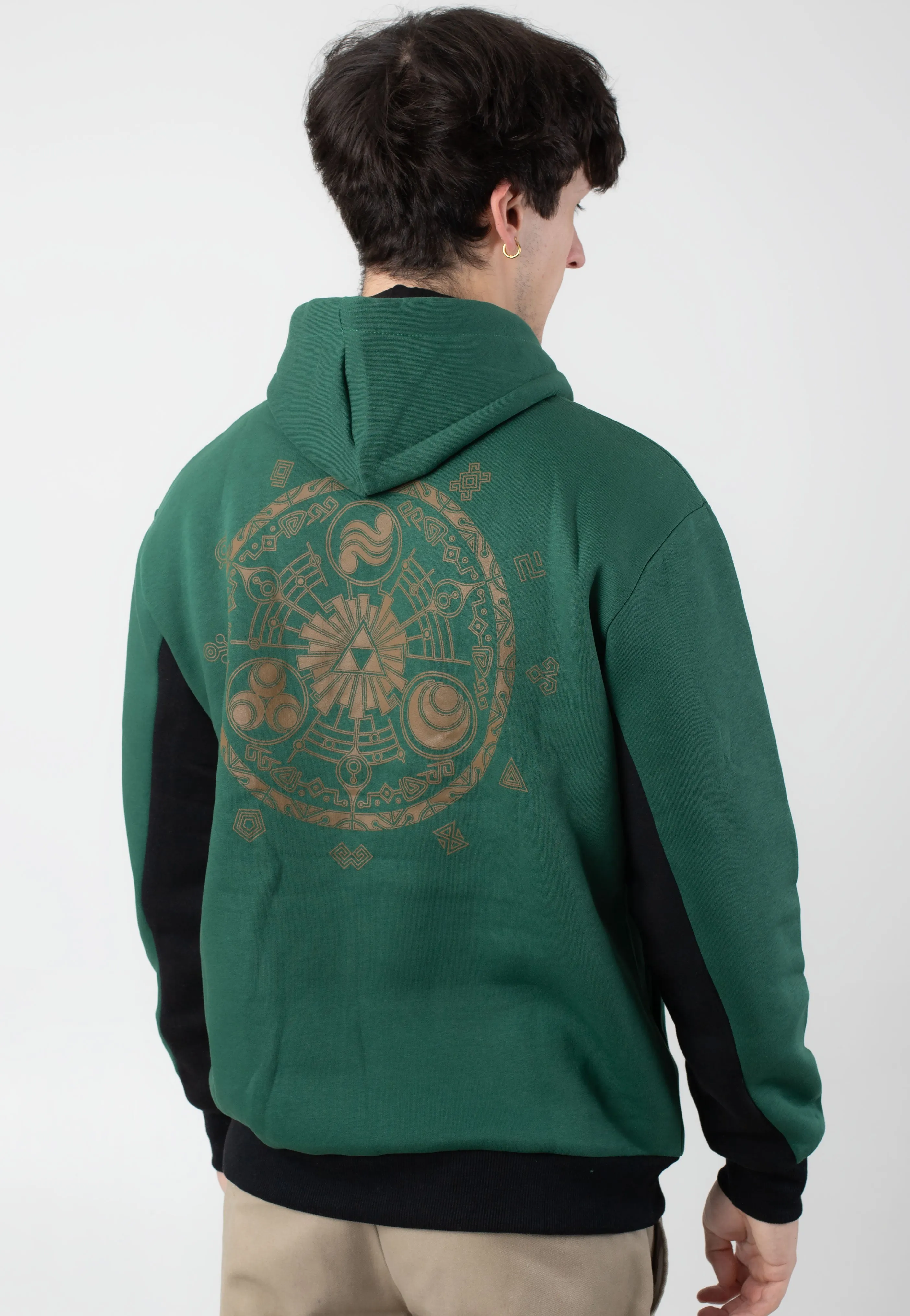 The Legend Of Zelda - Hyrule And Symbols Dark Green - Hoodie