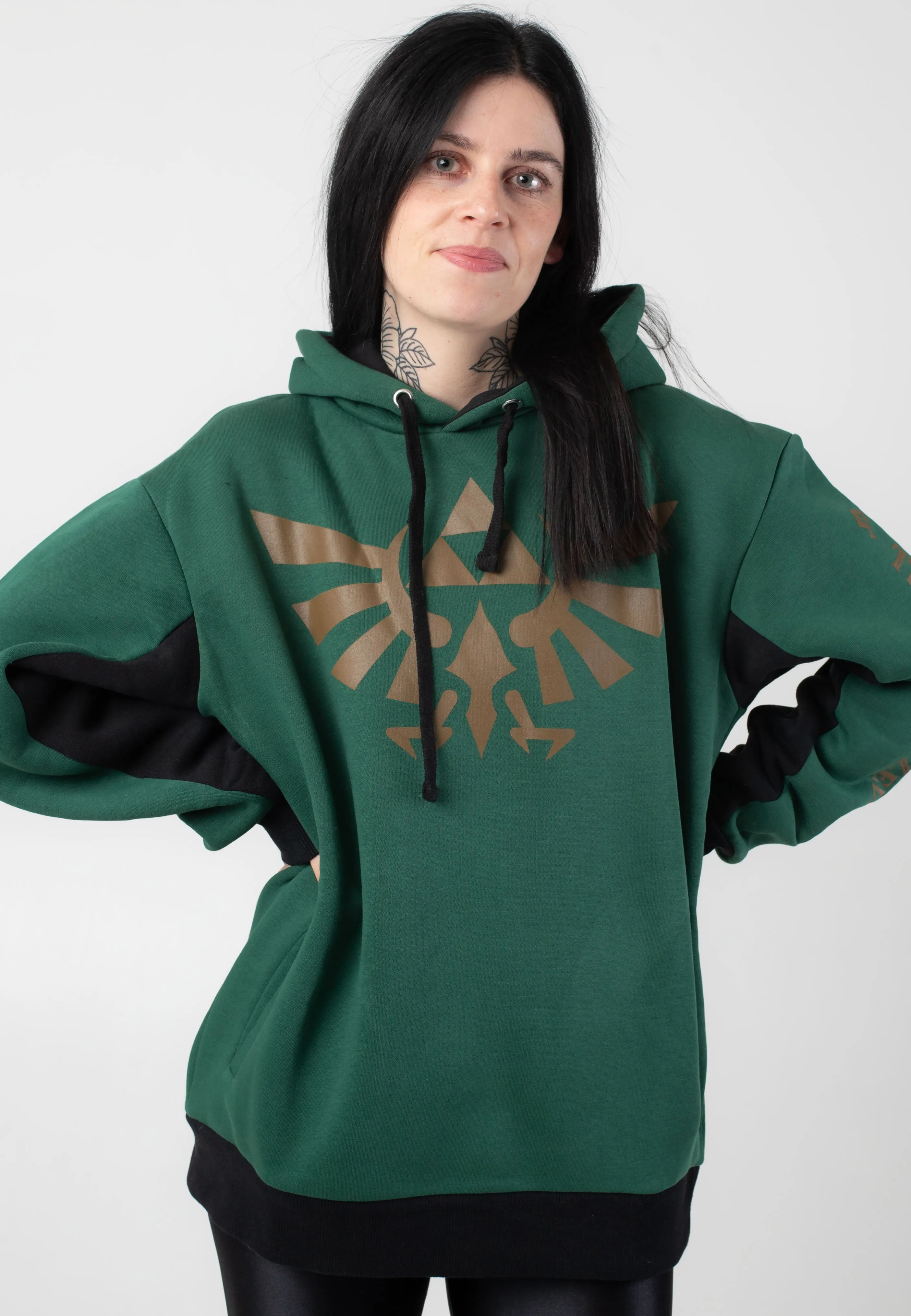 The Legend Of Zelda - Hyrule And Symbols Dark Green - Hoodie