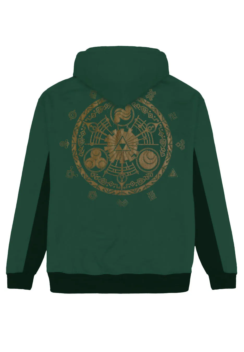 The Legend Of Zelda - Hyrule And Symbols Dark Green - Hoodie