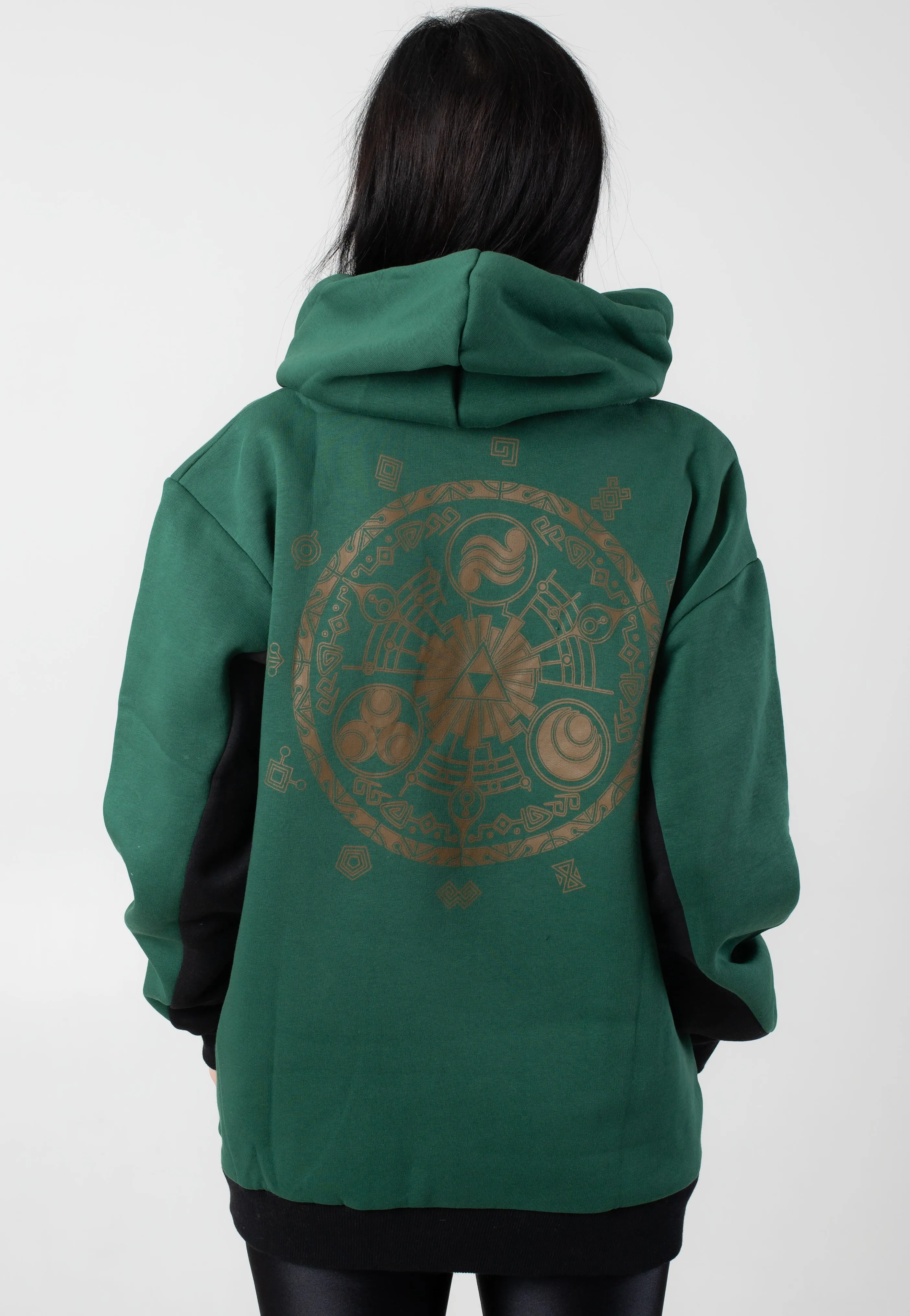 The Legend Of Zelda - Hyrule And Symbols Dark Green - Hoodie