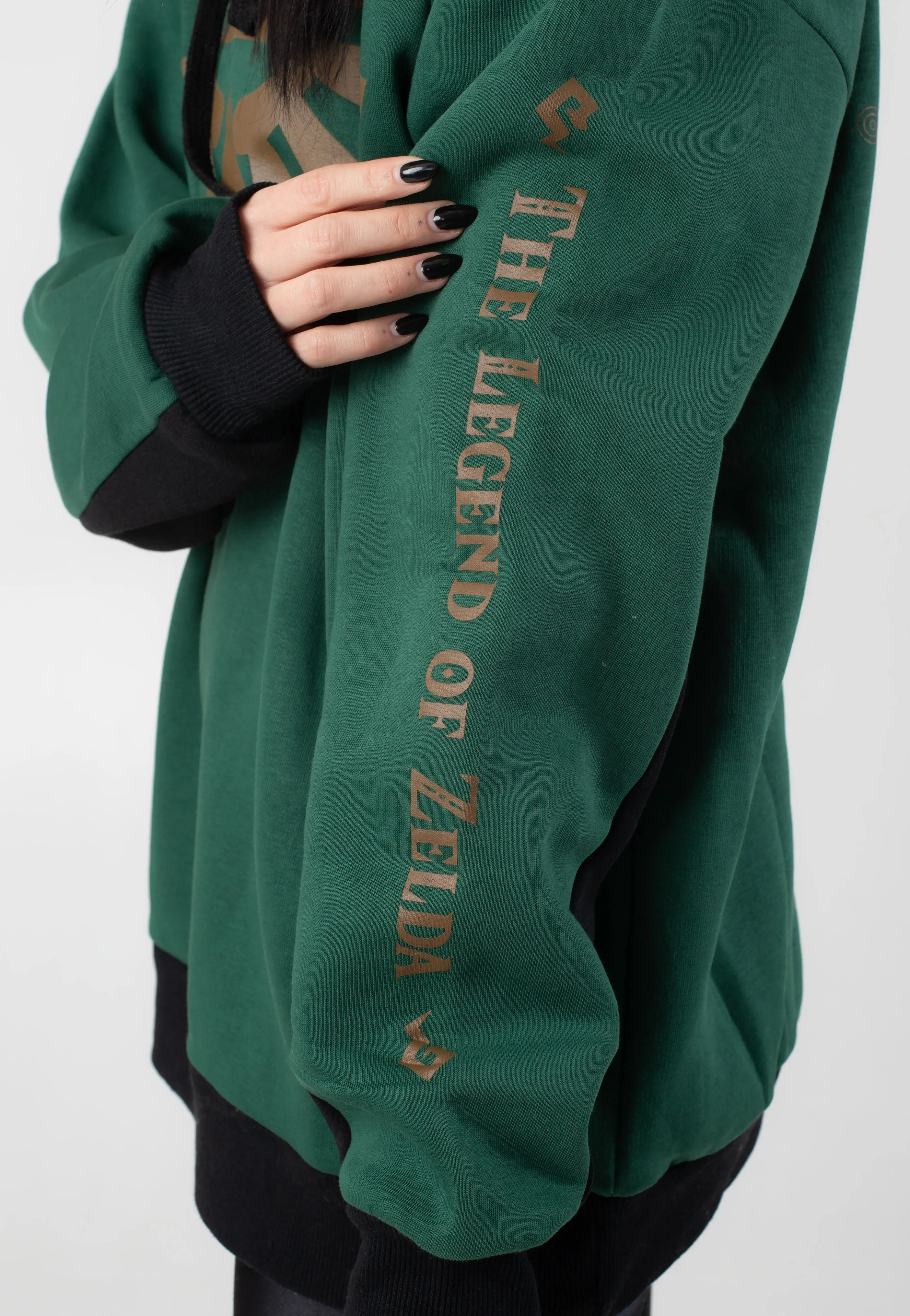 The Legend Of Zelda - Hyrule And Symbols Dark Green - Hoodie