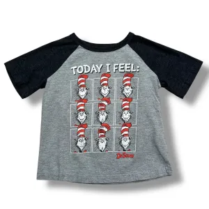 Toddler Boy Size 3T Gray Shirt Dr Seuss Cat in the Hat Tee