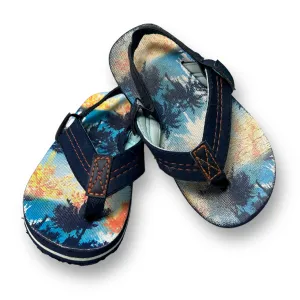 Toddler Boy Size 9/10 Navy Comfort Fit Thong Sandals