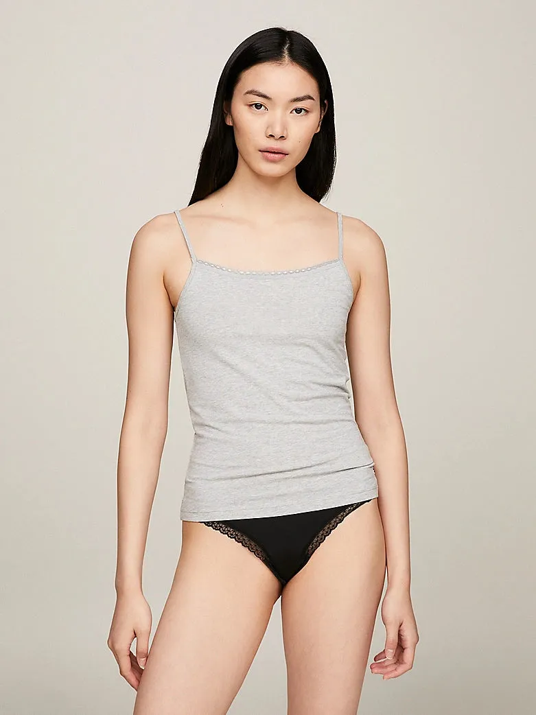 Tommy Hilfiger CAMI WITH LACE 2 Pack Womens White/Grey Heather