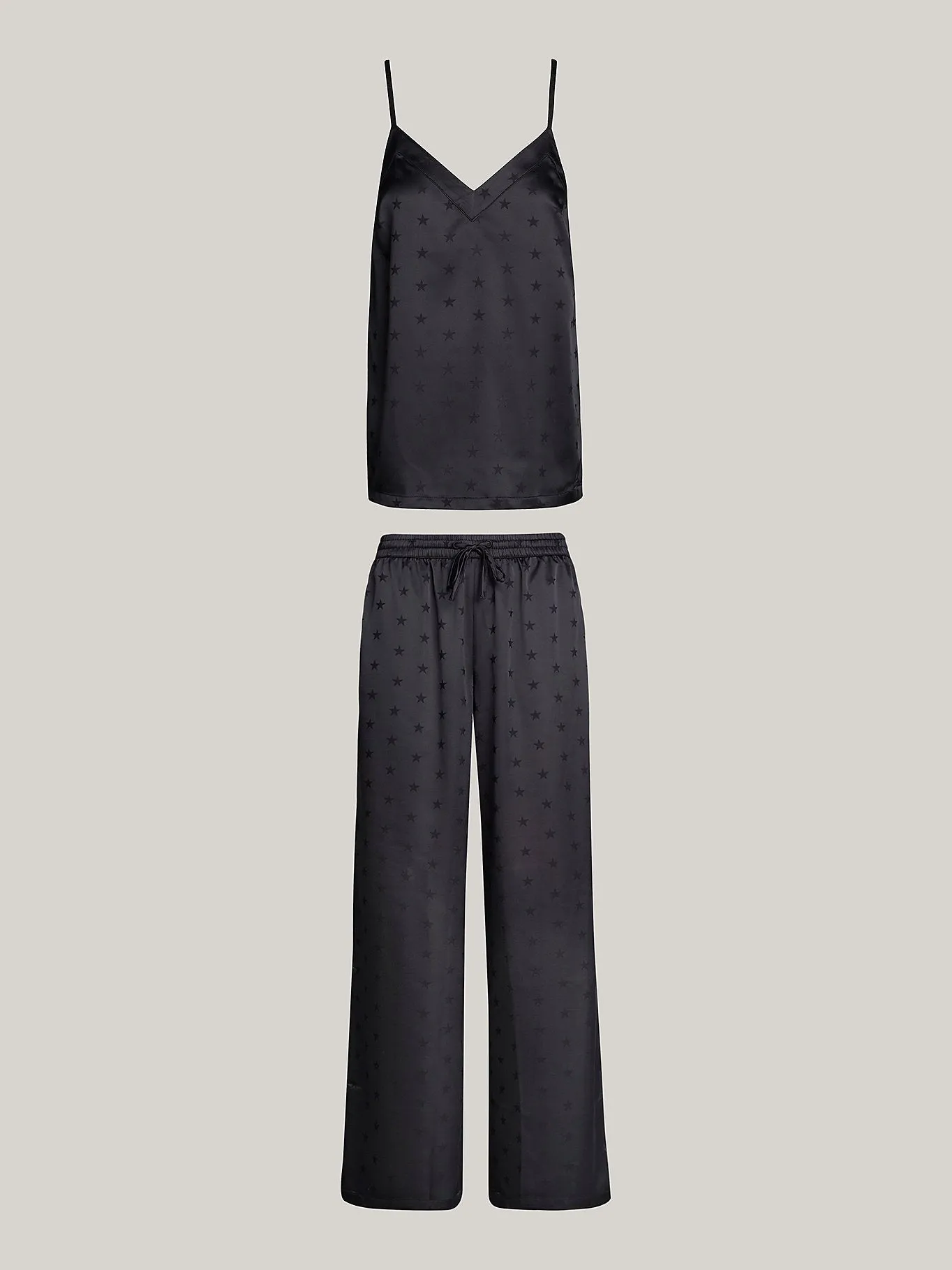 Tommy Hilfiger ESS HOLIDAY Womens Cami & Long Pants Black