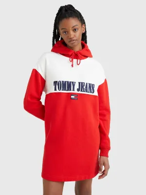 Tommy Hilfiger Retro Logo Hoodie Dress - Women