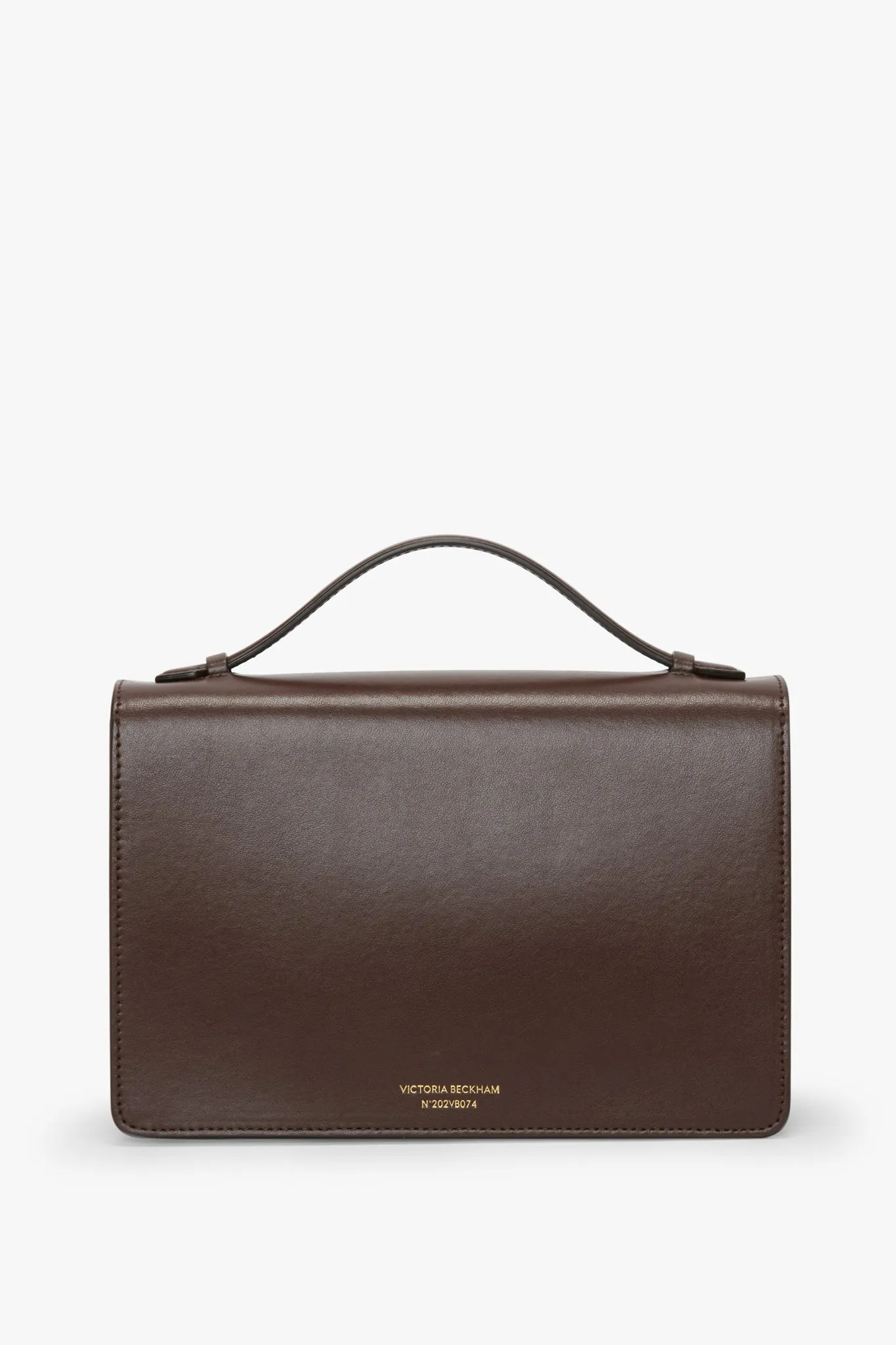 Tonal Dorian Bag In Dark Brown Smooth Leather Victoria Beckham