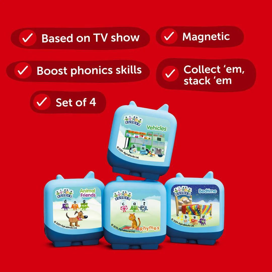 Tonies Alphablocks - Clever Pocket Tonies - 4 Pack